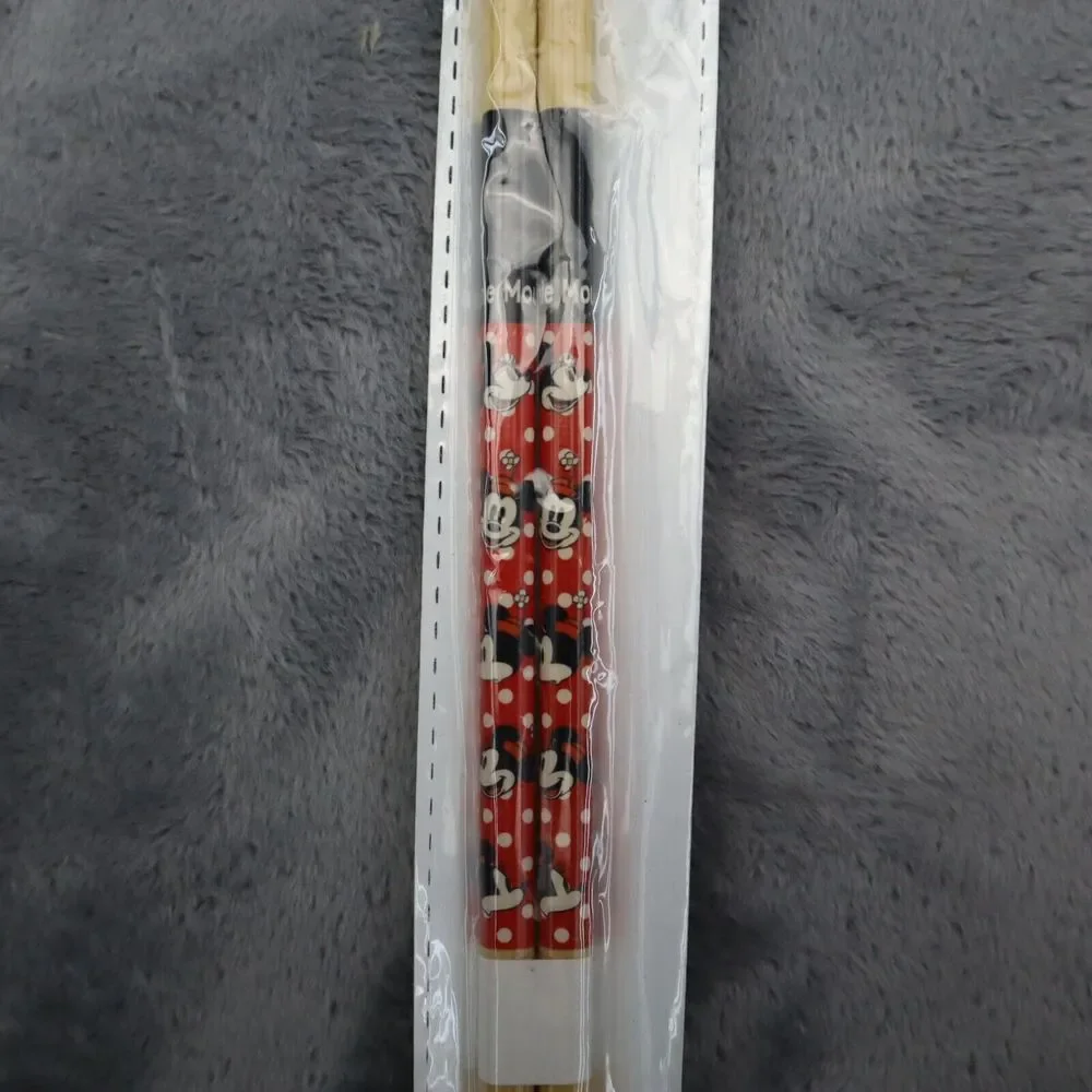 Disney Mickey Bamboo Chopsticks Chopstick 3 - 21cm & 2 - 33cm 5 total packs